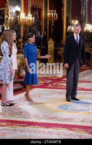 Crown Princess Leonor of Spain for the ceremony of Crown Princess