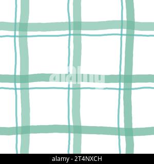 Delicate Cottagecore cute Plaid Checks Vector Pattern. Homestead print. Farmhouse Background with chintz garden print Stock Vector