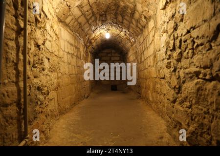 TERNOPIL, UKRAINE - AUGUST 23, 2023 The museum of tortures on territory of Zbarazh ancient castle Stock Photo