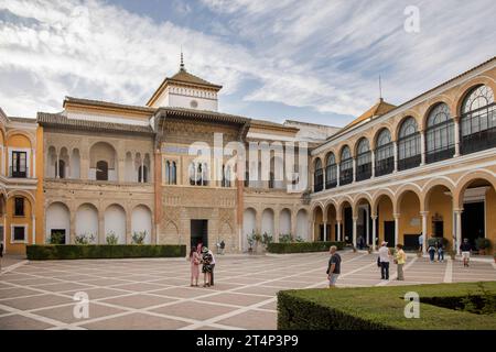 one of the great royal palaces in spain the real alcazar in seville andalucia spain Stock Photo