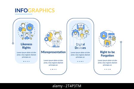 2D cyber law layout with linear icons concept Stock Vector