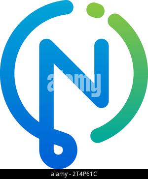 Ni logo, Ni Monogram, Initial Ni Logo, Letter Ni logo, Icon, Vector Stock Vector