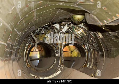fighter internal structure, closeup of photo Stock Photo