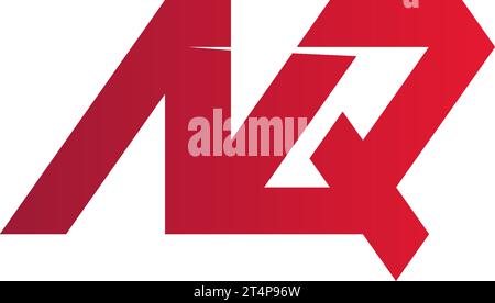 NQ logo initial letter monogram with pillar shape design template ...