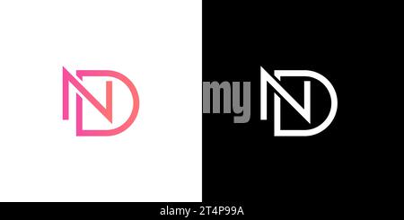 ND logo, ND Monogram, Initial ND Logo, Letter ND logo, Icon, Vector Stock Vector