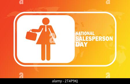 National Salesperson Day Vector illustration. Suitable for greeting card, poster and banner Stock Vector