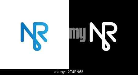 NR logo, NR Monogram, Initial NR Logo, Letter NR logo, Icon, Vector Stock Vector