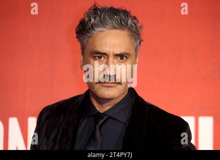 London, UK. 05th Oct, 2019. Taika Waititi attends the 'JoJo Rabbit' European Premiere during the 63rd BFI London Film Festival at Odeon Luxe Leicester Square in London. (Photo by Fred Duval/SOPA Images/Sipa USA) Credit: Sipa USA/Alamy Live News Stock Photo