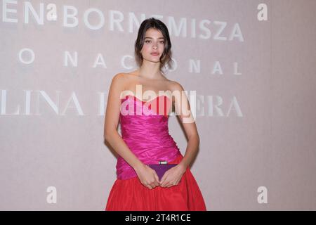 Madrid, Spain. 01st Nov, 2023. Blanca Soler attend the photocall for inauguration of Maestras in exhibition in Museo Nacional Thyssen-Bornemisza Madrid, November 1, 2023. spain (Photo by Oscar Gonzalez/Sipa USA) (Photo by Oscar Gonzalez/Sipa USA) Credit: Sipa USA/Alamy Live News Stock Photo