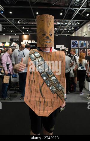 A "So bad it's funny" Chewbacca cosplay costume Stock Photo