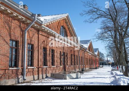 KRONSTADT, RUSSIA - MARCH 13, 2023: Ancient museum building of Dutch kitchen on a sunny March day Stock Photo