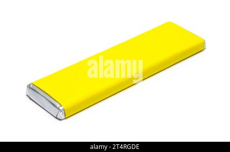 Chocolate Candy Bar Cut Out on White. Stock Photo