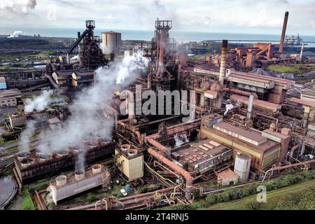 File photo dated 15/09/23 of Tata Steel's Port Talbot steelworks in south Wales. An expected announcement on the future of the country's biggest steel plant is not being made on Wednesday. Unions had been expecting confirmation of thousands of job losses at Port Talbot in South Wales. Issue date: Wednesday November 1, 2023. Stock Photo