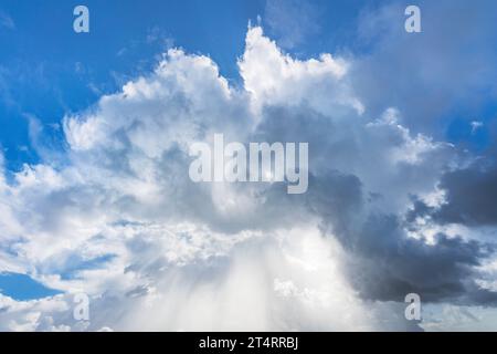 Thunderstorm cloud in the sky texture background. True high resolution photography Stock Photo