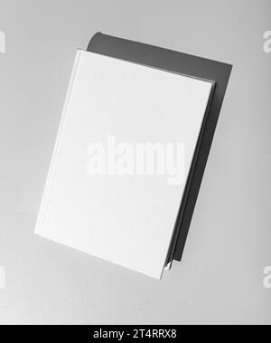 Book cover mockup, textbook mock up Stock Photo