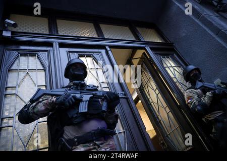 Members of the Ministry of the Republika Srpska arrested two more people who are suspected of being linked to the murder of the Swedish citizen Haris Osterdahl and the wounding of Elvira Mutic in Sarajevo, Bosnia and Herzegovina, on Novemnber 1, 2023. Oliver Herbert Peter was arrested last night in the Sokolac area on suspicion of having participated in the murder, and today two more people were arrested in the area of Pale, there is no information about their ages and citizenships. On Tuesday, thirty years old Swedish citizen Haris Osterdal was murdered in Sarajevo. Photo: Armin Durgut/PIXSE Stock Photo