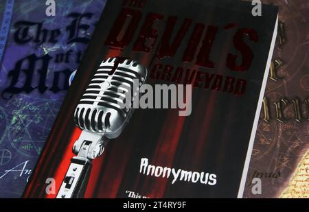 Viersen, Germany - October 9. 2023: Closeup of book cover from author Anonymous with no name Stock Photo