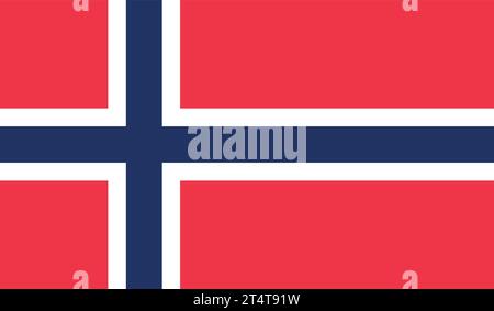Flag of Norway. Vector illustration. Stock Vector