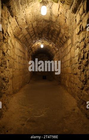 TERNOPIL, UKRAINE - AUGUST 23, 2023 The museum of tortures on territory of Zbarazh ancient castle Stock Photo