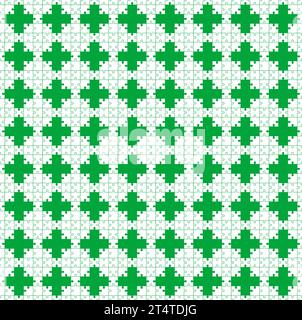 Pharmacy cross symbol background seamless pattern. vector illustration Stock Vector