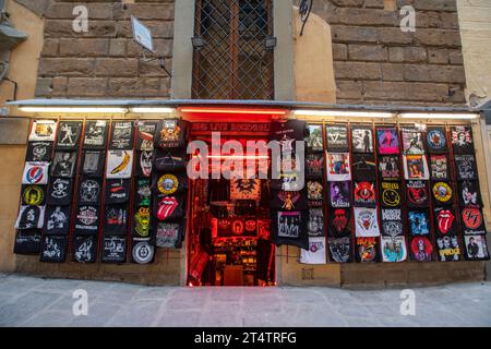 Florence, Italy. A souvenir shop at Florence, the capital city of the Tuscany region in Italy. Stock Photo