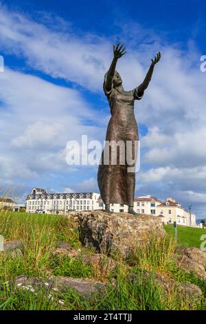 Waiting on Shore Monument, Rosses Point, County Sligo, Ireland. Stock Photo