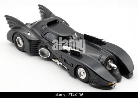 Batman Batmobile model replica from 1989 Batman Movie Stock Photo