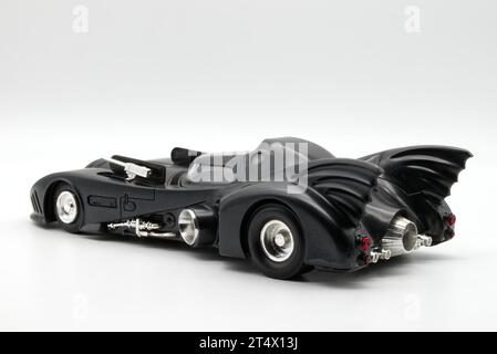 Batman Batmobile model replica from 1989 Batman Movie Stock Photo