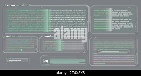 Infographic text vector elements for sci-fi interface Stock Vector ...