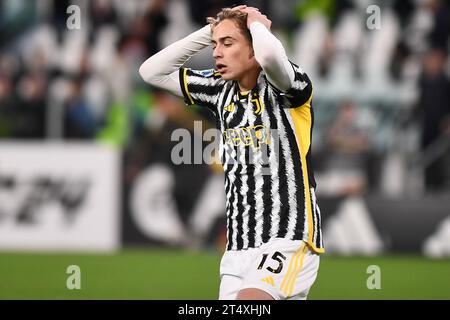 Kenan Yildiz of Juventus FC in action during the Serie A football match  between Atalanta BC and Juventus FC Stock Photo - Alamy