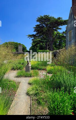 Statue in gardens of the national history museum/amgueddfa werin cymru, st fagans, cardiff, south wales. Stock Photo