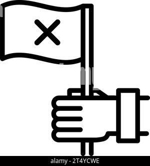 protest sign icon Stock Vector