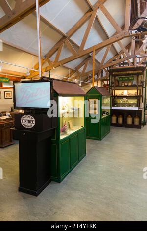 Interior display of tools, implements, information. Jam Museum, Wilkin & Sons Limited, manufacturer of preserves since 1885, Tiptree, Essex, UK (136) Stock Photo