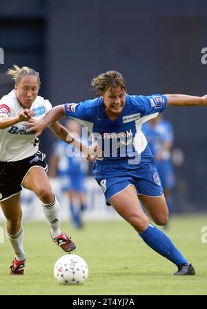 Abby Wambach in action for the Washington Freedom in 2003 Stock Photo