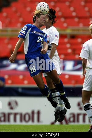 Abby Wambach in action for the Washington Freedom in 2003 Stock Photo