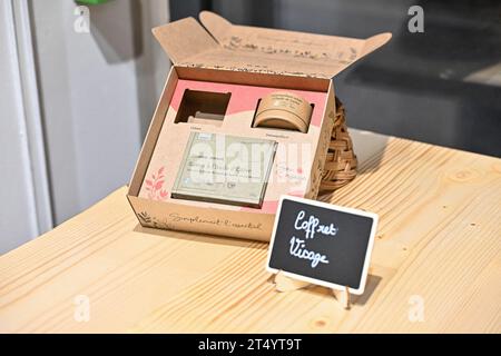 Lyon, France. 22nd Oct, 2023. Opening of the Comme Avant cosmetics boutique in Lyon, France on November 2, 2023. Photo by Julien Reynaud/APS-Medias/ABACAPRESS.COM Credit: Abaca Press/Alamy Live News Stock Photo