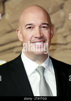 Hiram Garcia attends the UK Premiere of 'Jumanji: The Next Level' at Odeon IMAX Waterloo in London. Stock Photo