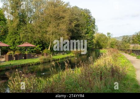 High Peak Junction on the Cromford Canal in the Peak District Derbyshire England Stock Photo