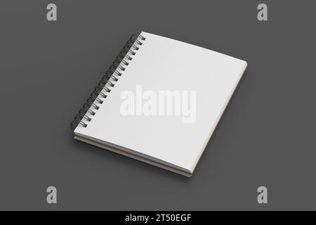 Notepad Paper 3d Illustration Mockup Scene On Isolated Background Stock 