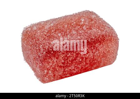 blackberry-flavored fruit jelly candy,  gummy candy isolated on white with clupping path included Stock Photo