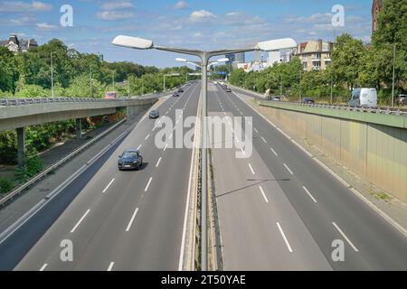 Wenig Verkehr, Stadtautobahn A 103, Höhe Friedenauer Brücke, Schöneberg, Tempelhof-Schöneberg, Berlin, Deutschland Stock Photo