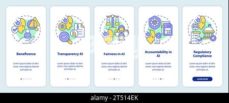 Walkthrough cyber law with line icons concept Stock Vector