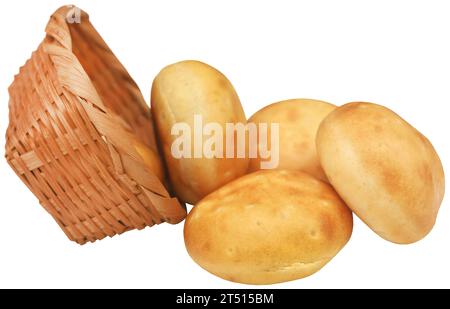 Small round vanilla bread very popular in Denmark Stock Photo