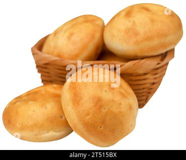 Small round vanilla bread very popular in Denmark Stock Photo