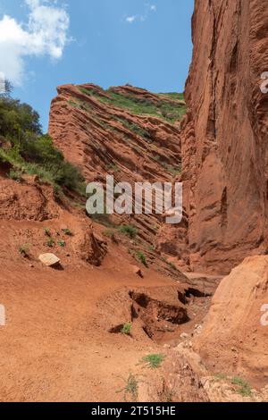 Jeti Oguz Valley rock formations, Kyrgyzstan Stock Photo