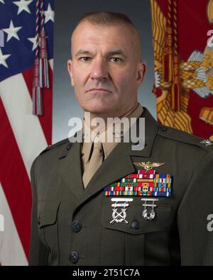 Washington, United States. 28 July, 2014. Official portrait of U.S. Marine Lt. Gen. Karsten Heckl at the Pentagon, July 28, 2014 in Arlington, Virginia. Heckl has been nominated by President Joe Biden as assistant commandant of the Marine Corps. Credit: Cpl. Cody Rowe/U.S. Marines/Alamy Live News Stock Photo