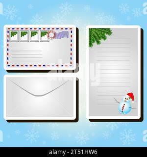 Beautiful color illustration on theme of celebrating annual Christmas and New Year holiday Stock Vector