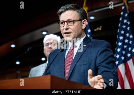 Washington, United States. 02nd Nov, 2023. House Speaker Mike Johnson ...