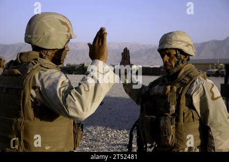 Afghanistan, navy, NMCB 40, reenlistment, SEABEES, U.S. Navy Stock Photo