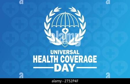 International Universal Health Coverage Day. Suitable for greeting card ...